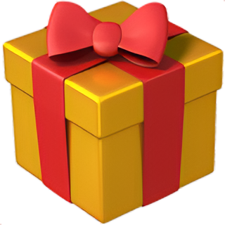 Wrapped gift emoji